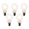5er Set E27 LED-Glühbirnen A60 Klar 6W 630lm 2200K