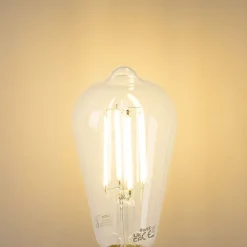 5er Set E27 LED-Glühbirnen ST64 klar 2,2W 470lm 2700K