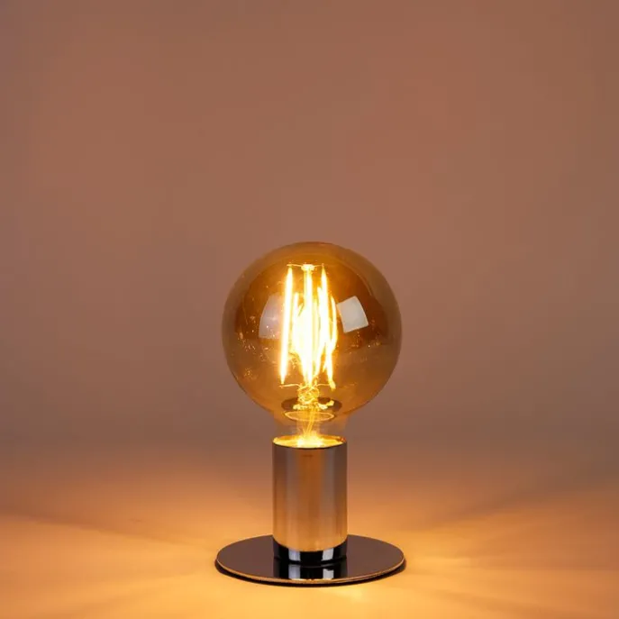 5er Set E27 3-Stufen dimmbar LED Glühbirnen G95 Gold Glas 5W 380lm 2200K