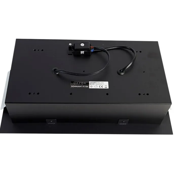 12er Set Einbauspots schwarz AR111 verstellbar 2-flammig - Oneon