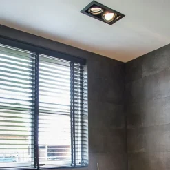 12er Set Einbauspots schwarz AR111 verstellbar 2-flammig - Oneon