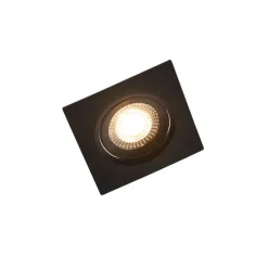 3er Set Einbaustrahler schwarz inkl. LED 3-stufig dimmbar - Miu