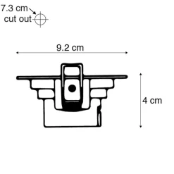 3er Set Einbaustrahler schwarz inkl. LED 3-stufig dimmbar - Miu