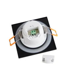 6er Set Einbaustrahler schwarz inkl. LED 3-Stufen dimmbar IP65 - Simply