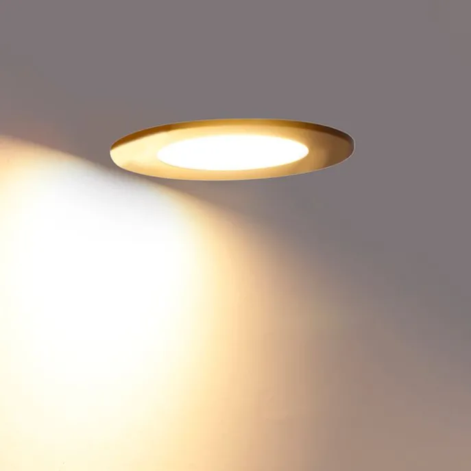 6er Set Einbaustrahler schwarz inkl. LED 3-Stufen dimmbar IP65 - Blanca