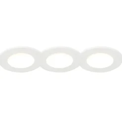 3er Set Einbaustrahler weiß inkl. LED 3000K 4W IP65 - Blanca