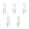 5er Set G9 dimmbare LED-Lampen Opal 3W 250lm 2700K