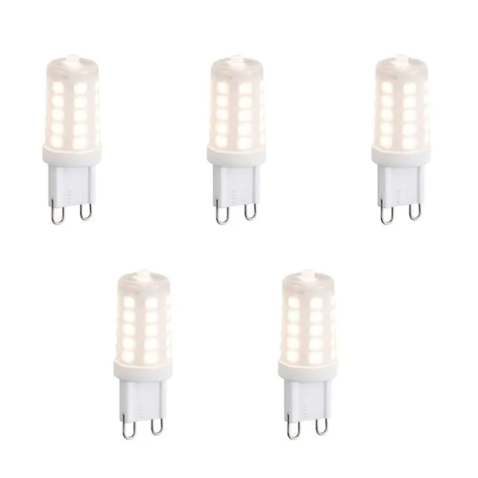 5er Set G9 dimmbare LED-Lampen Opal 3W 250lm 2700K
