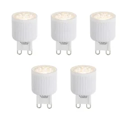 5er Set G9 24mm LED-Glühbirnen 3W 300lm 2700K
