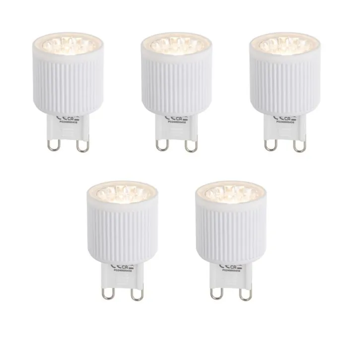 5er Set G9 24mm LED-Glühbirnen 3W 300lm 2700K