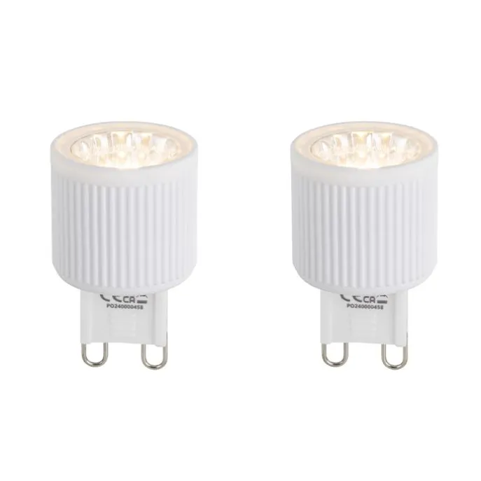 2er Set G9 24mm 3-Stufen dimmbar LED-Lampen 3W 300lm 2700K