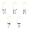5er Set G9 3-Stufen dimmbarer LED-Lampen Opal 4,5W 500lm 2700K