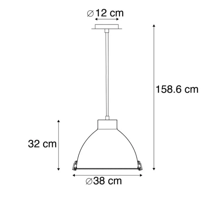 2er Set Hängelampen Aluminium 38 cm dimmbar - Anteros