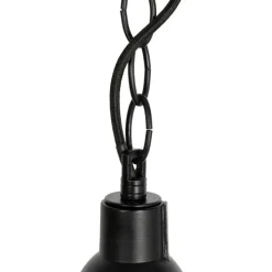 2er Set Industrie Hängelampen schwarz - Cabin