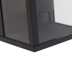 2er Set Industrielle Wandleuchten schwarz 26 cm IP44 - Charlois