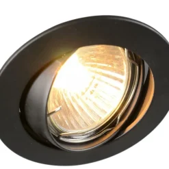 12er Set moderne Einbaustrahler schwarz schwenkbar - Edu