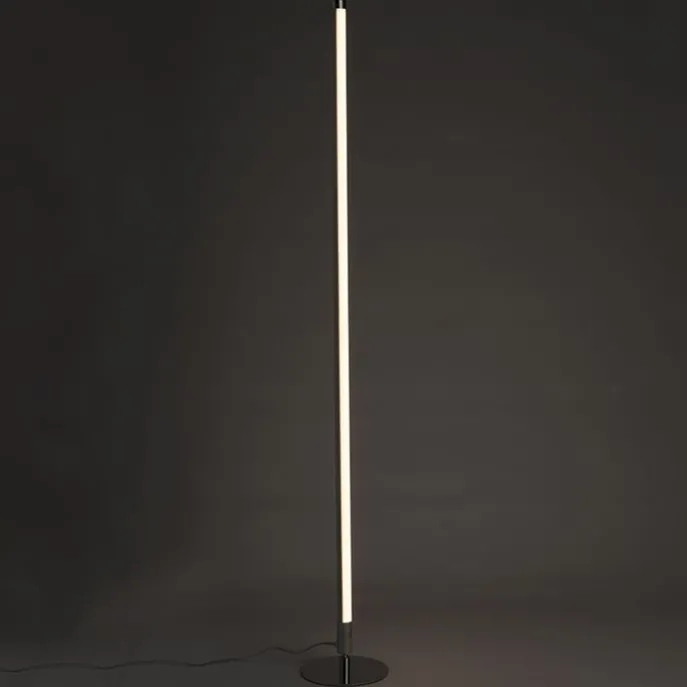 2er Set moderne Stehleuchten LED chrom - Line-up