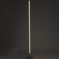 2er Set moderne Stehleuchten LED chrom - Line-up