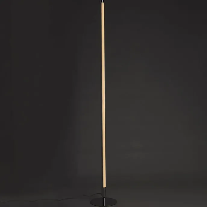 2er Set moderne Stehleuchten LED chrom - Line-up