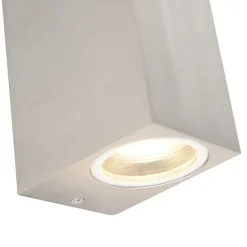 2er Set moderne Wandleuchten Stahl IP44 - Baleno II