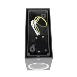 4er Set moderne Wandleuchten anthrazit IP44 - Baleno II