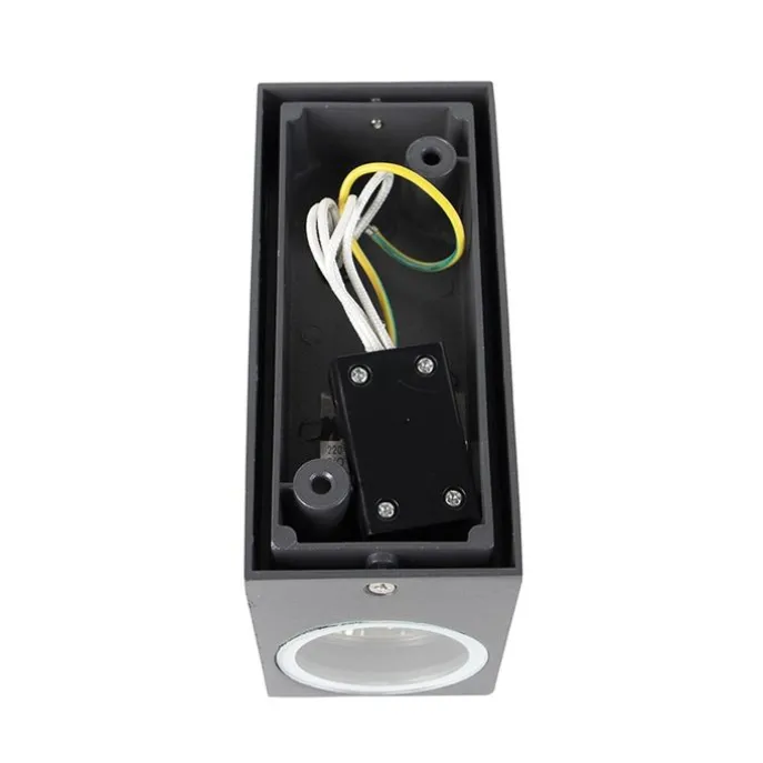 4er Set moderne Wandleuchten anthrazit IP44 - Baleno II