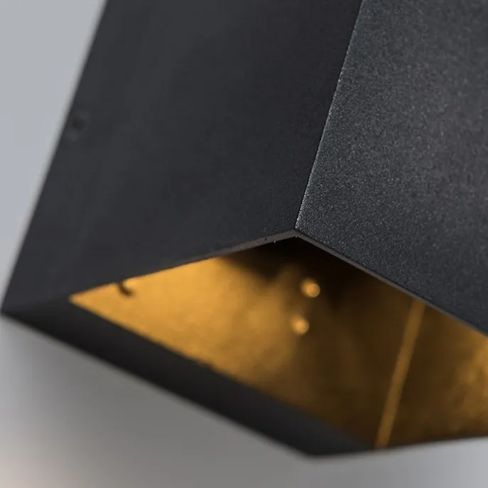 3er Set moderne Wandleuchten schwarz - Transfer