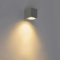 4er Set moderne Wandleuchten anthrazit IP44 - Baleno I