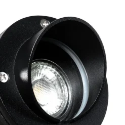 3er Set Pin Spots schwarz inkl. Kabel und Stecker IP65 - Fertig