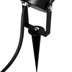 3er Set Pin Spots schwarz inkl. Kabel und Stecker IP65 - Fertig