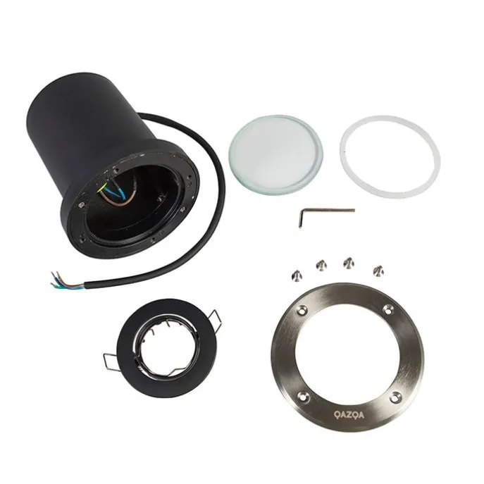 6er Set Smart Outdoor Bodenstrahler verstellbar inkl. Wifi GU10 - Delux