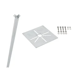 Erdspieß aus Stahl mit Montagematerial