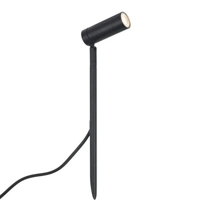 Erdspießstrahler schwarz 40cm inkl. LED Verstellbar IP65 inkl. Kabel und Stecker - Carl