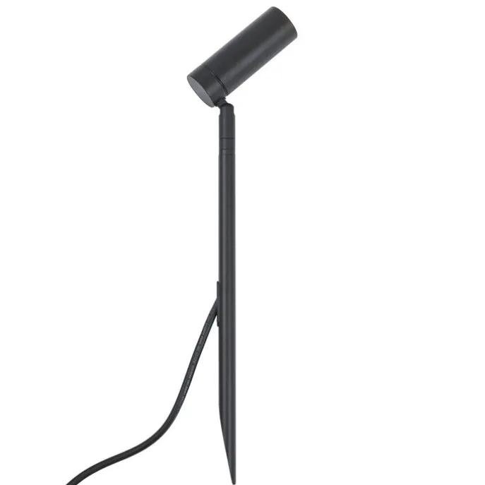 Erdspießstrahler schwarz 40cm inkl. LED Verstellbar IP65 inkl. Kabel und Stecker - Carl