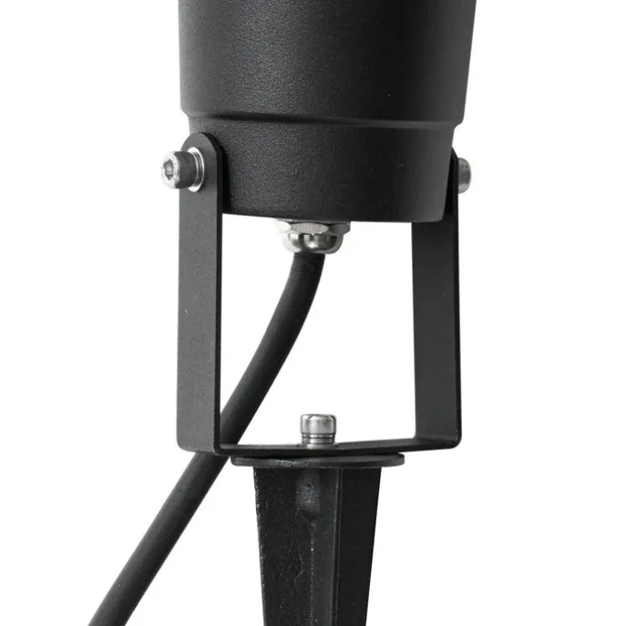 Erdspießstrahler schwarz inkl. LED verstellbar IP65 mit Kabel und Stecker - Basic