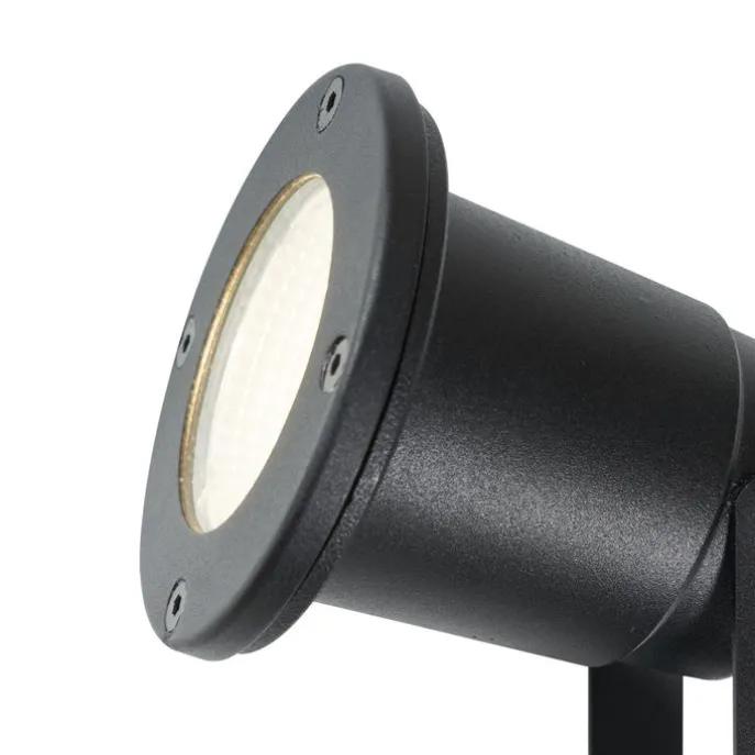 Erdspießstrahler schwarz inkl. LED verstellbar IP65 mit Kabel und Stecker - Basic