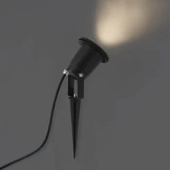 Erdspießstrahler schwarz inkl. LED verstellbar IP65 mit Kabel und Stecker - Basic