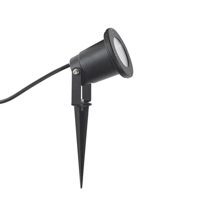 Erdspießstrahler schwarz inkl. LED verstellbar IP65 mit Kabel und Stecker - Basic