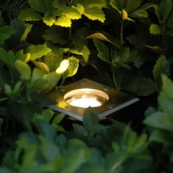 5er-Set Bodenstrahler Stahl IP65 - Basic Square