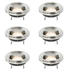 6er-Set dimmbare G53 LED-Lampen 111mm 12W 600 lm 2700K