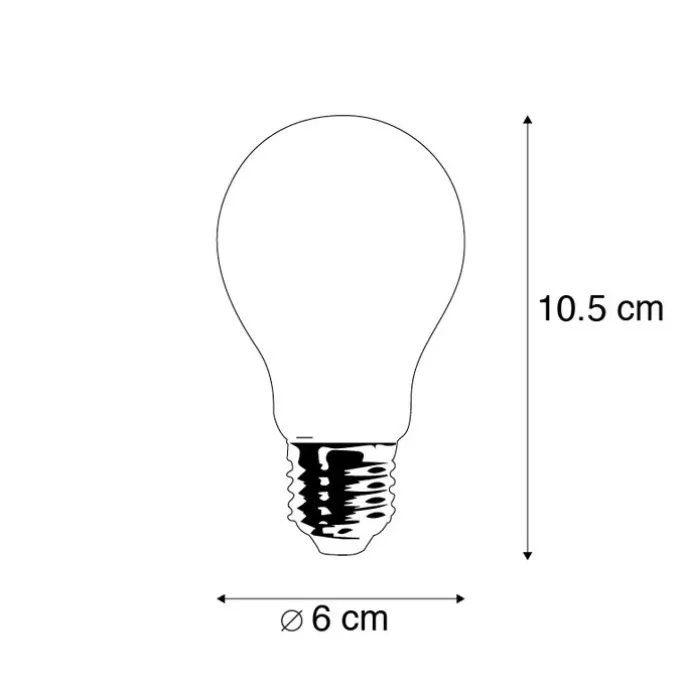 5er-Set dimmbare LED-Lampen E27 A60 matt 5W 380lm