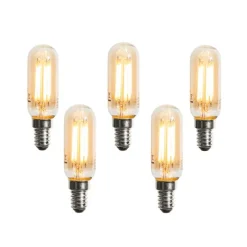 5er-Set E14 Dimmbare LED-Glühbirnen Gold T25 4W 300 lm 2200K