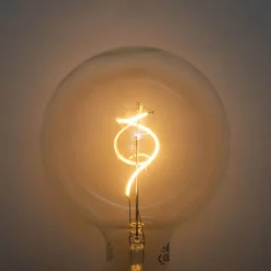 5er-Set E27 Dimmbare LED-Glühbirnen Spiralfilament G125 4W 270 lm 2200K