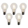 5er-Set E27 Dimmbare LED-Glühbirnen A60 Klar 4,5W 500 lm 2700K