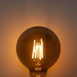 5er-Set E27 Dimmbare LED-Glühbirnen Rauch G95 5W 200 lm 1900K