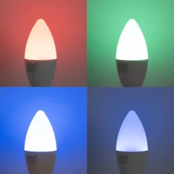 5er-Set E14 Dimmbare LED-Lampen C37 Opal 4,9W 470 lm 2700-6500K