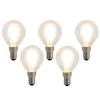 5er-Set E14 LED-Filament-Glühbirnen P45 4W 470 lm 2700K