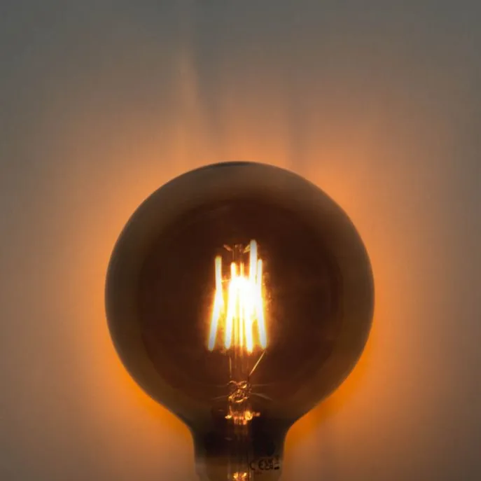 5er-Set E27 3-Stufen-Dimmbare LED-Glühbirnen Rauch G125 4W 150 lm 1900K