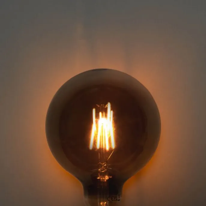 5er-Set E27 3-Stufen-Dimmbare LED-Glühbirnen Rauch G125 4W 150 lm 1900K