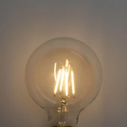 5er-Set E27 3-Stufen-Dimmbare LED-Glühbirne G95 4W 450 lm 2700K